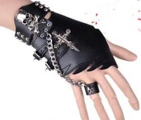 The skeleton gloves